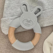 Load image into Gallery viewer, Bunny teether - Light grey
