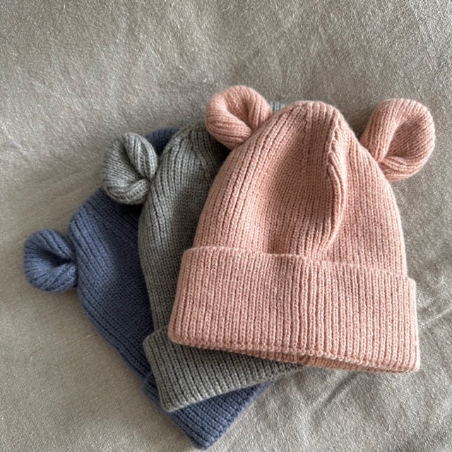 Baby bear beanie - Koala Grey