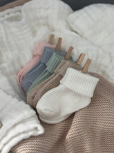 Load image into Gallery viewer, Luxury newborn socks - Little Sage

