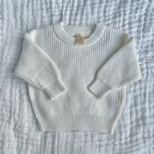 Load image into Gallery viewer, Baby Chunky Knitted Jumper - Cuddly White
