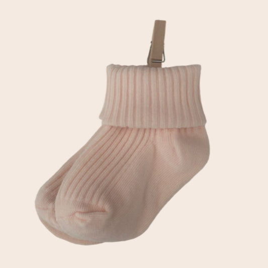 Luxury newborn socks - Peachy Pink