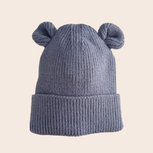 Baby bear beanie - Little Blue