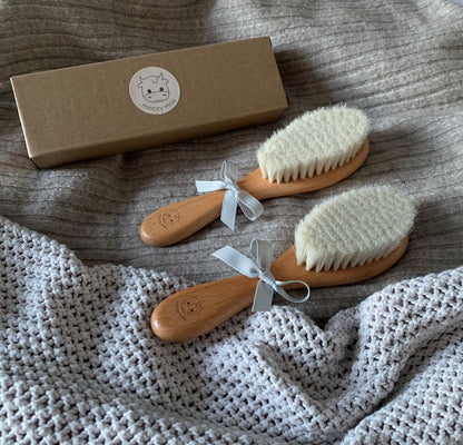 Natural baby hairbrush