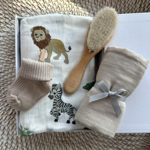 Luxury newborn socks - Tiny taupe