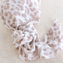 Load image into Gallery viewer, XL bamboo muslin swaddle - Blush Leopard Print
