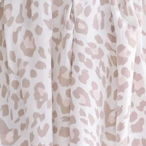 XL bamboo muslin swaddle - Blush Leopard Print