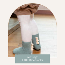 Load image into Gallery viewer, Little dino socks - Sage
