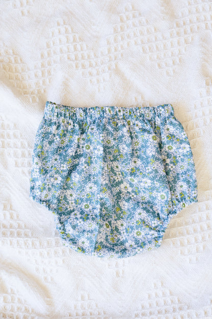 Baby Bloomers Liberty Print Arley Gardens Lasenby Blue and White