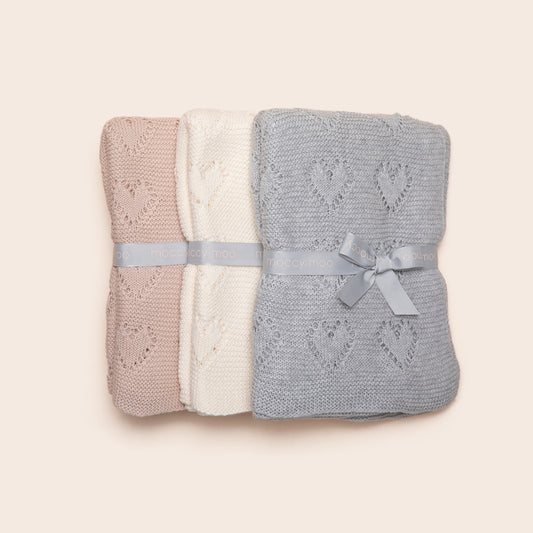 Cellular blanket - Antique Blush