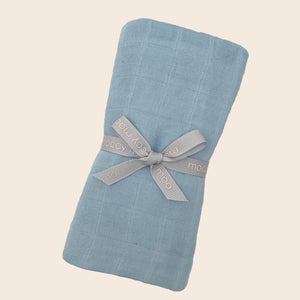 Bamboo muslin 'go-to' cloth - Bubbling blue