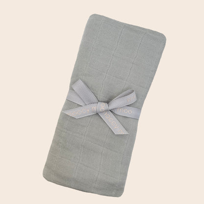 Bamboo muslin 'go-to' cloth - Cloud grey