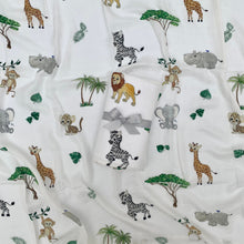 Load image into Gallery viewer, safari jungle animal print muslin blanket
