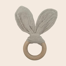 Load image into Gallery viewer, Organic bunny ear teether - Soft beige
