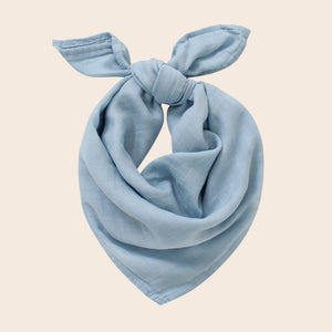 Bamboo muslin 'go-to' cloth - Bubbling blue