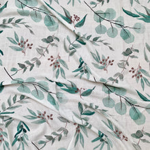 Load image into Gallery viewer, XL bamboo muslin swaddles - Fresh eucalyptus
