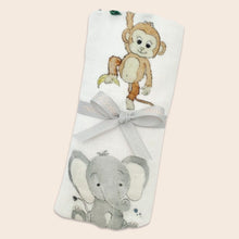 Load image into Gallery viewer, Muslin cloth safari jungle lion elephant giraffe
