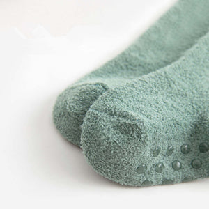 Little dino socks - Sage
